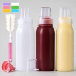 3 Pack Condiment Squeeze Bottles for Commercial Kitchens