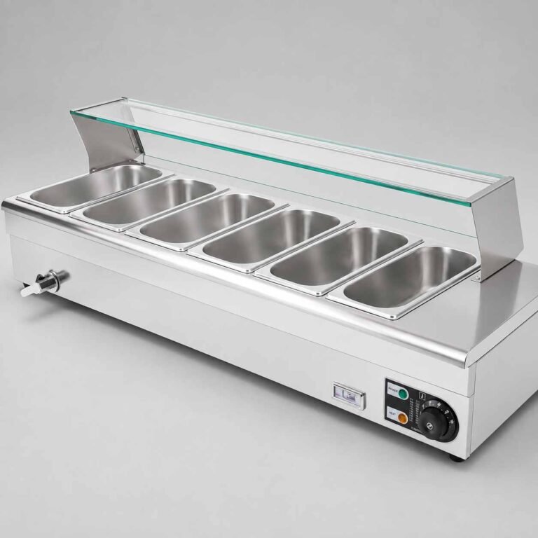 Bain Marie 6 Pans for Commercial & Industrial Kitchens