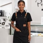 Chef Apron Black – Professional Kitchen Apron for Cooking i