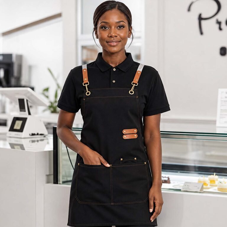 Chef Apron Black – Professional Kitchen Apron for Cooking i