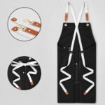 Chef Apron Black – Professional Kitchen Apron for Cooking
