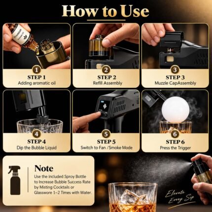 Cocktail Smoke Bubble Gun - Bar Equipment ii