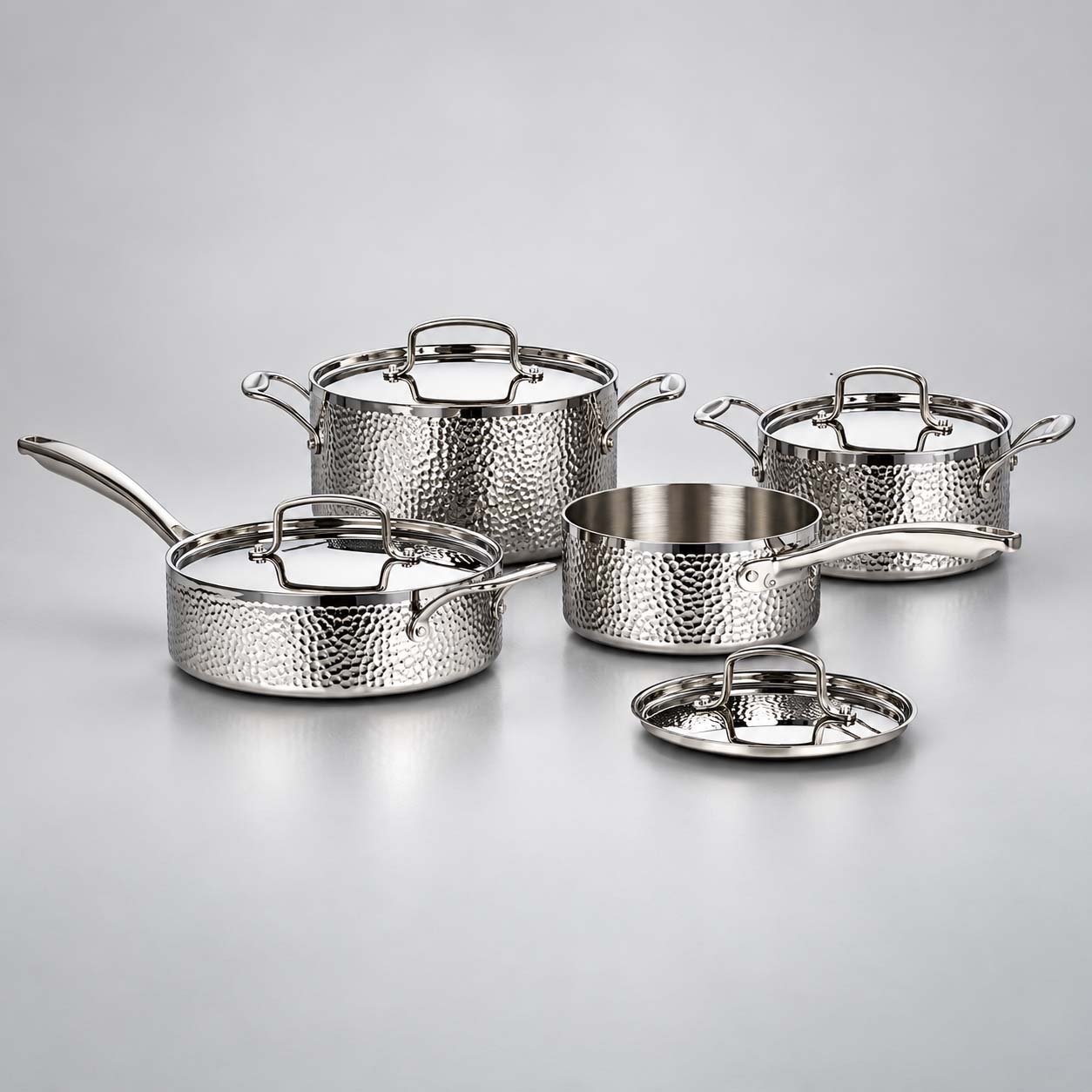 8-Piece Triply Pot Set - Commercial Kitchen Equipment i 8-Piece Triply Pot Set - Commercial Kitchen Equipment i