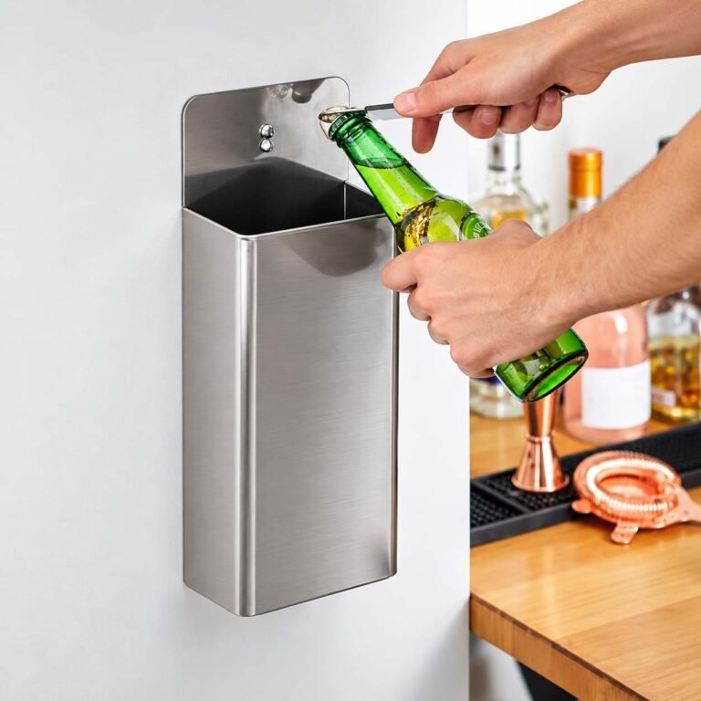 Stainless Steel Wall Mounted Bottle Top Catcher - Hotel & Restaurant Kitchen i
