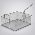 Square Stainless Steel Chips Deep Fryer Basket 400x300x150mm