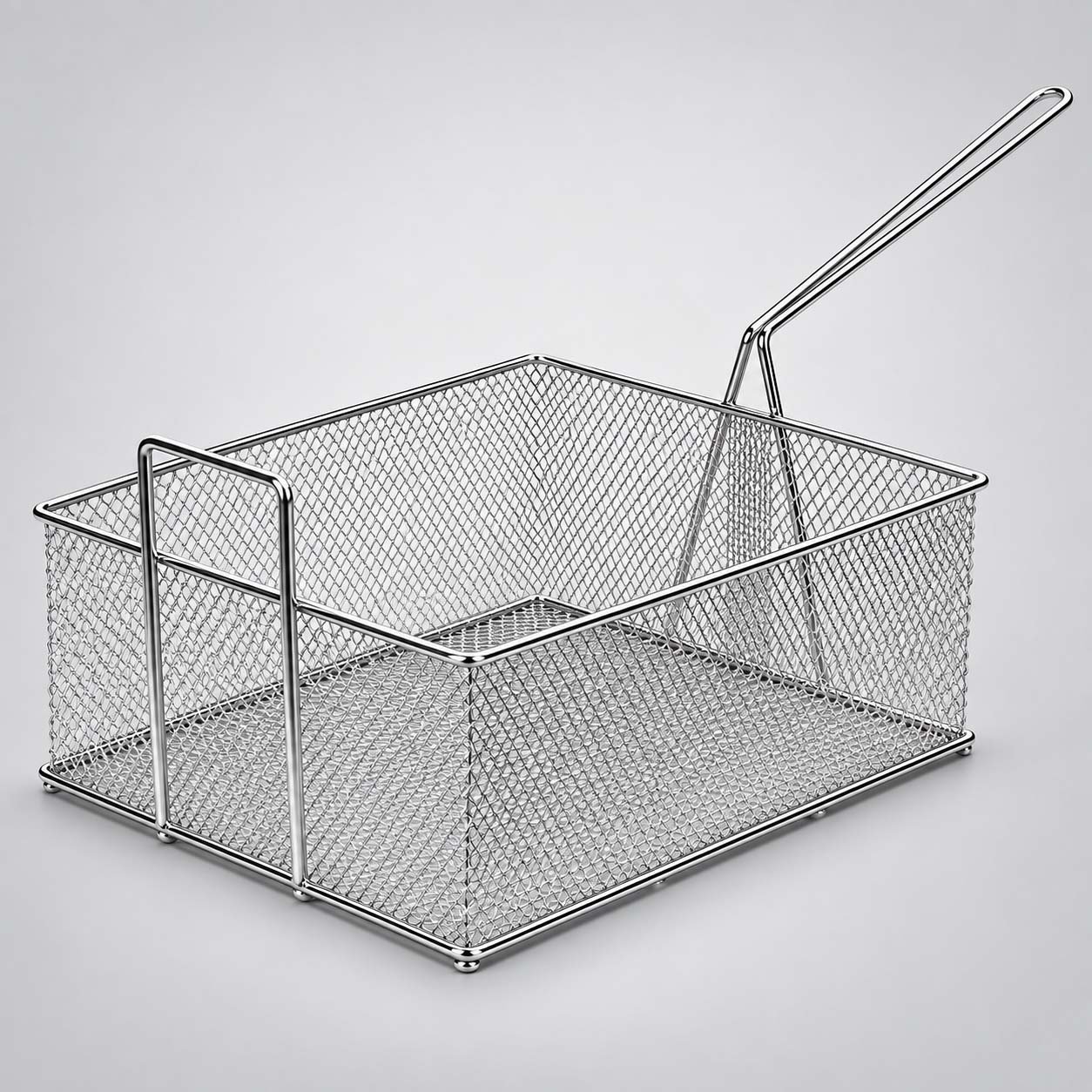 Square Stainless Steel Chips Deep Fryer Basket 400x300x150mm Square Stainless Steel Chips Deep Fryer Basket 400x300x150mm