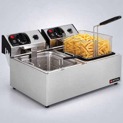 Anvil Double Pan Deep Fryer for Professional Kitchens i