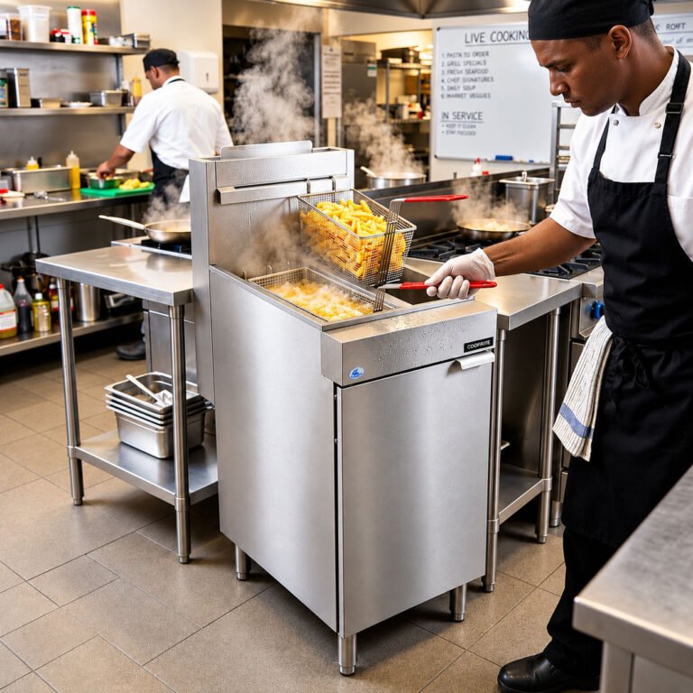 Anvil Double 10L Gas Deep Fryer for Professional Kitchens i