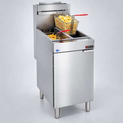 Anvil Double 10L Gas Deep Fryer for Professional Kitchens