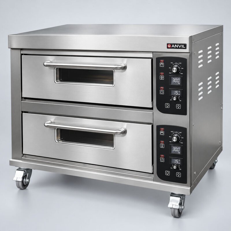 Anvil 4-Tray Double Deck Oven for Professional Kitchens