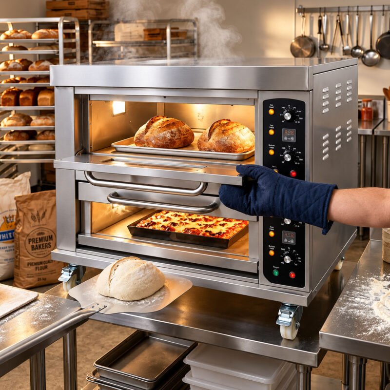 Anvil 4-Tray Double Deck Oven for Professional Kitchens i