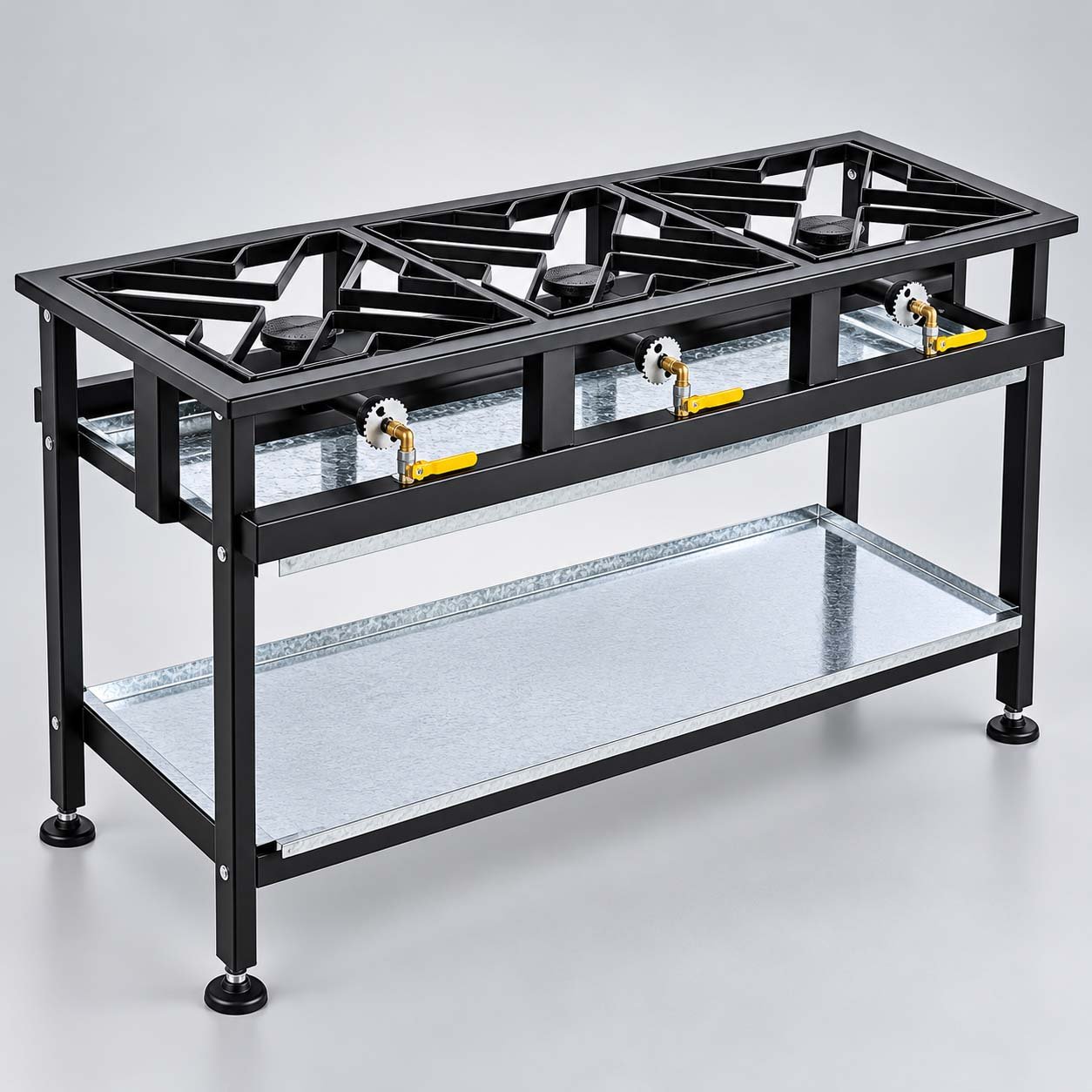 Commercial 3 Burner Boiling Table Gas for Professional Kitchens Commercial 3 Burner Boiling Table Gas for Professional Kitchens