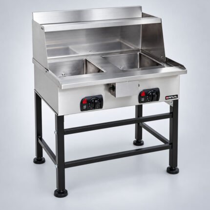 Electric Floor Standing Deep Fryer for Professional Kitchens 