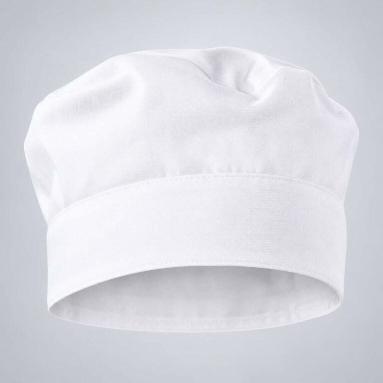 White Poly Cotton Beanie Chef's Cap – Professional Kitchen Headwear