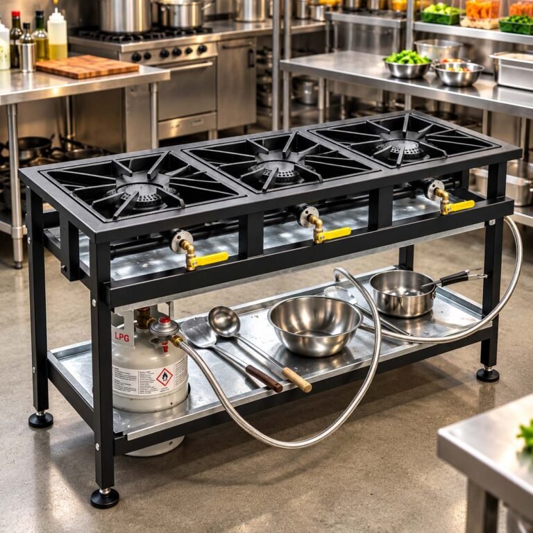 Commercial 3 Burner Boiling Table Gas for Professional Kitchens  i