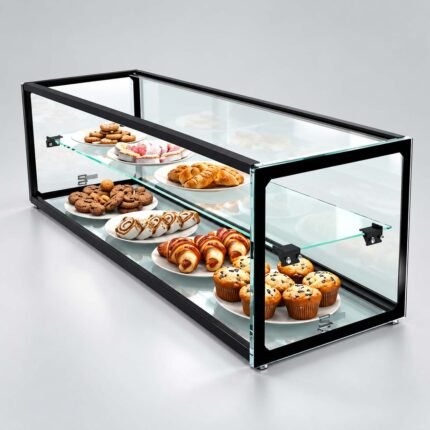 Ambient Double Shelf Display Cabinet | Commercial Kitchen