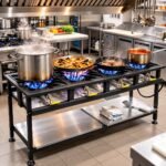 Commercial 4 Burner Straight Boiling Table Gas for Professional Kitchens i