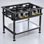 Commercial 4 Burner Staggered Boiling Table Gas for Professional Kitchens