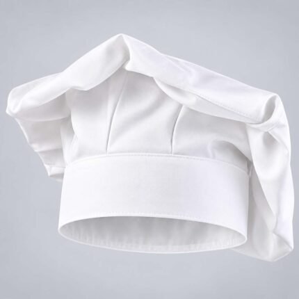 White Chefs Poly Cotton Hat – Professional Headwear for Kitchen Staff