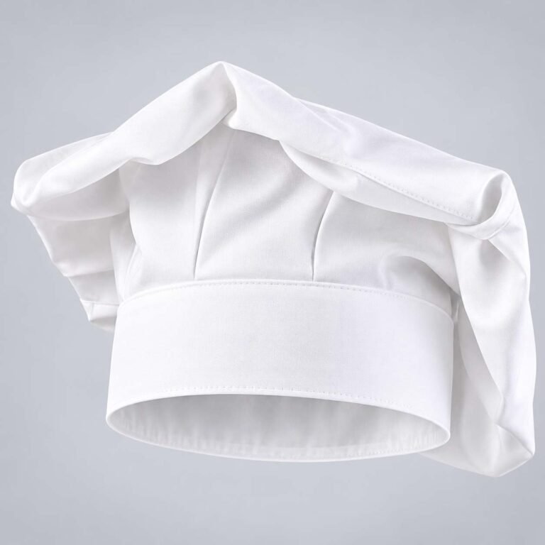 White Chefs Poly Cotton Hat – Professional Headwear for Kitchen Staff