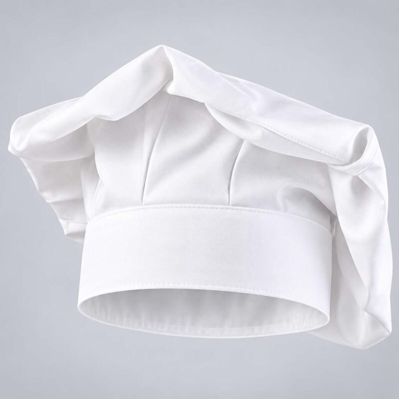 White Chefs Poly Cotton Hat – Professional Headwear for Kitchen Staff