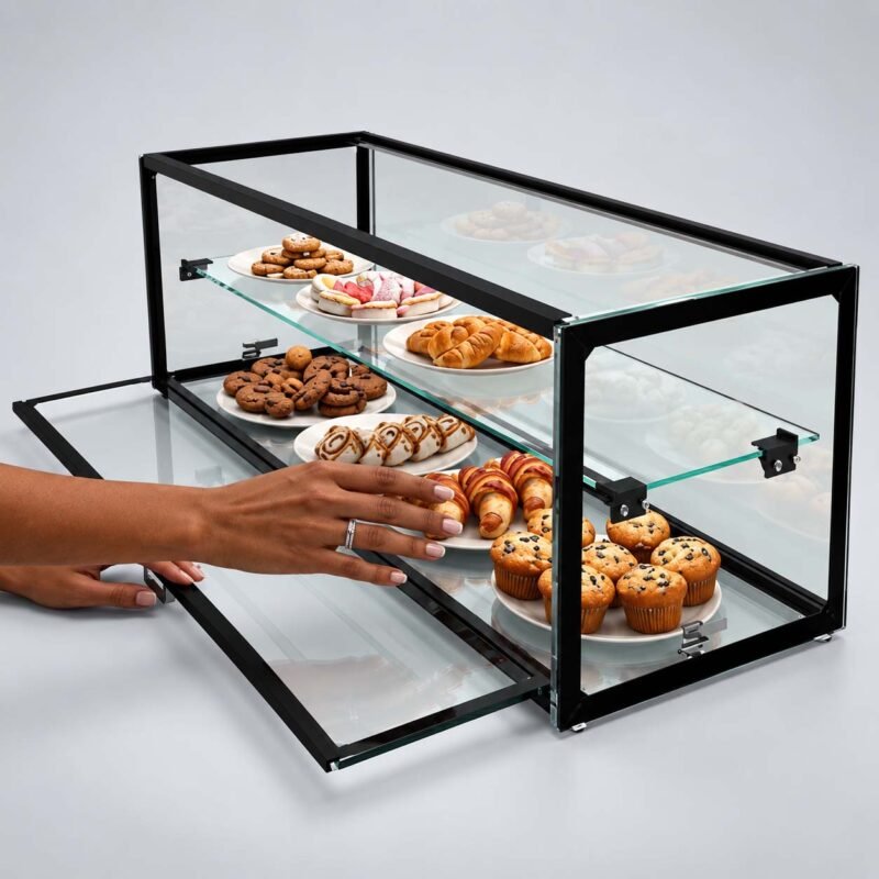 Ambient Double Shelf Display Cabinet | Commercial Kitchen i
