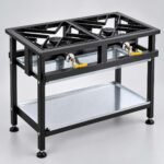 Commercial 2 Burner Boiling Table Gas for Professional Kitchens