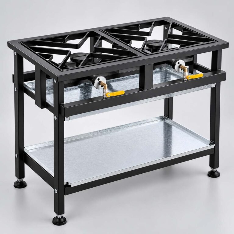 Commercial 2 Burner Boiling Table Gas for Professional Kitchens 